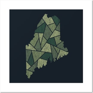 Maine Mosaic - Northern Woods Posters and Art